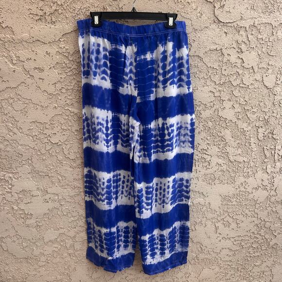Cruisewear & Co. Tie Dye Wide Leg Rayon Pants Size Womens L - Picture 2 of 5